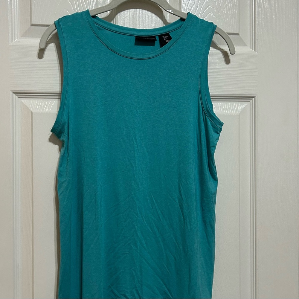 Adrienne Vittadini Turqouise Sleeveless Top
